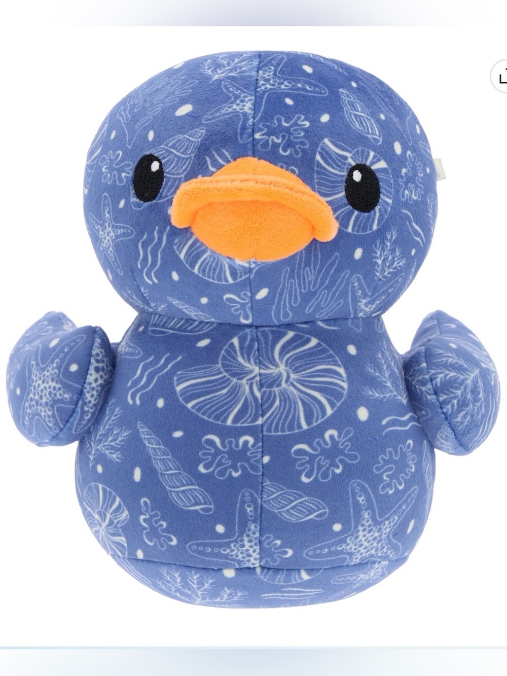 Blue Plush Duck with Orange Beak - Kids Stuffed Animal